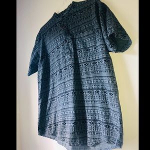 Earthbound Trading Co. Button Up T-Shirt